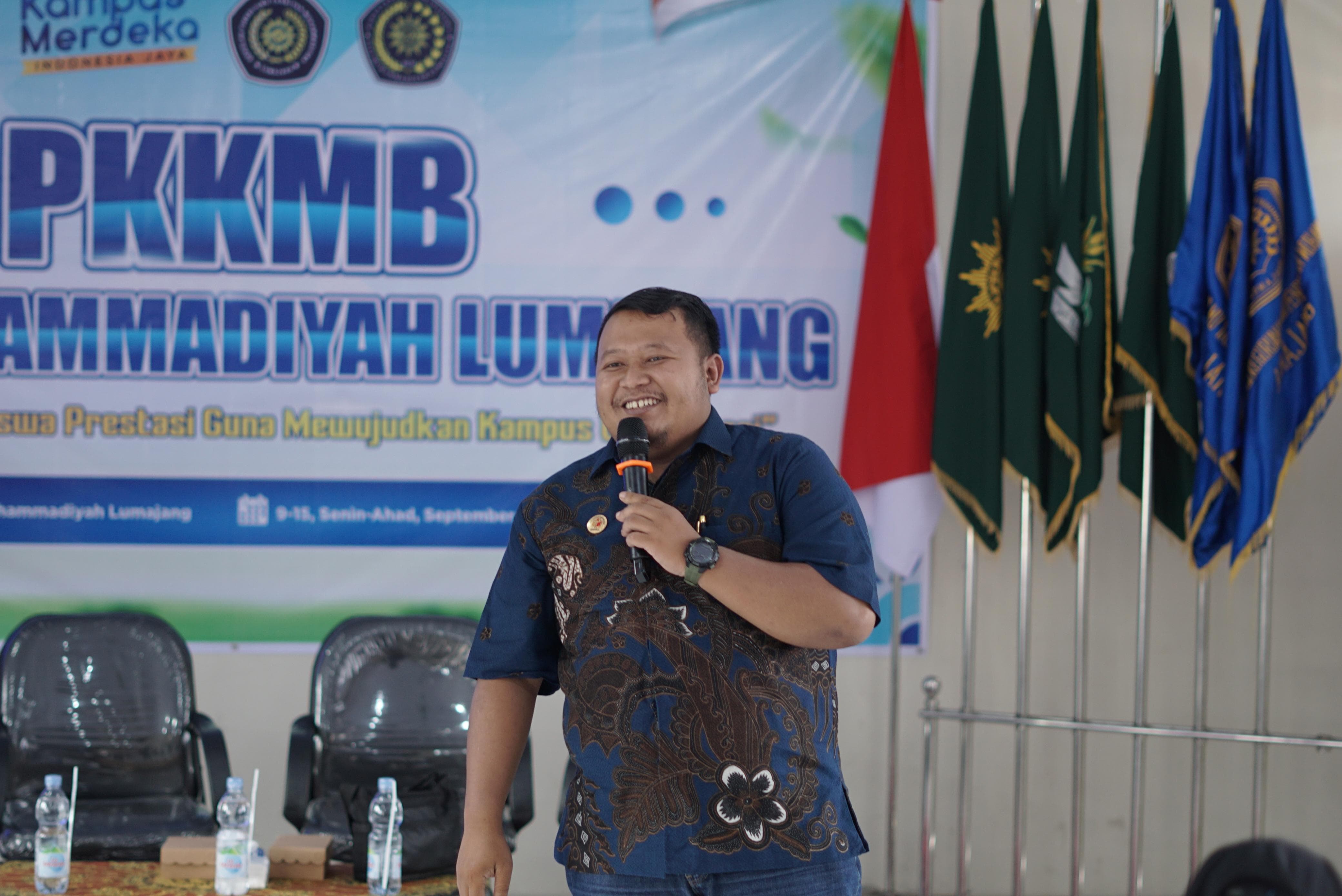 Kordiv. SDMO dan Dilklat Bawaslu Lumajang menjadi narasumber pada PPKMB