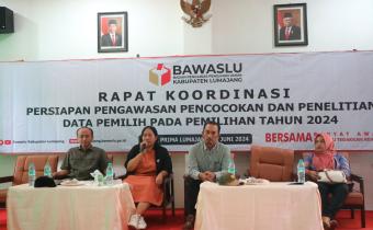 Rapat Koordinasi Persiapan Pengawasan Pencocokan Dan Penelitian Data Pemilih Pada Pemilihan Tahun 2024